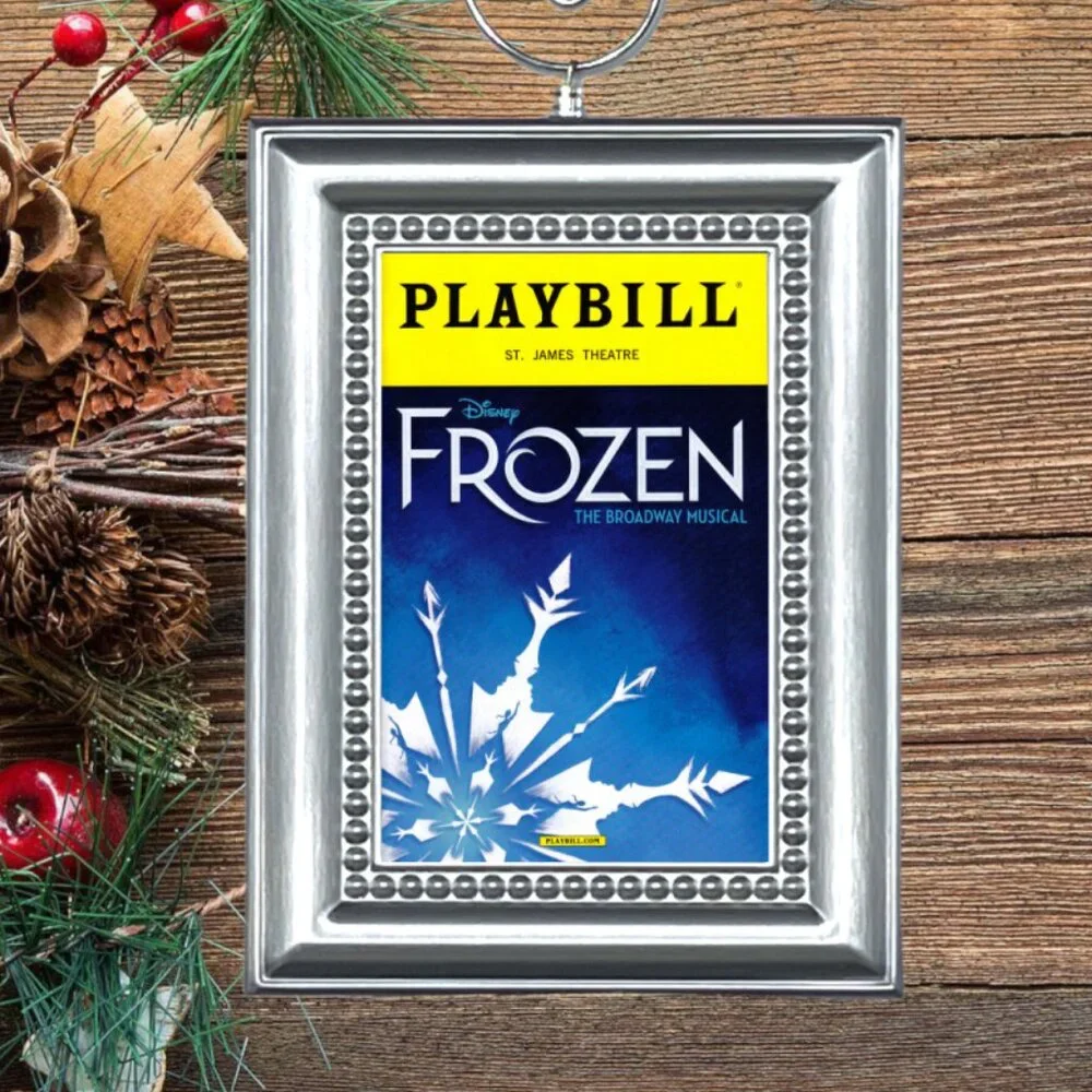 Frozen Broadway Musical Playbill Christmas Tree Ornament